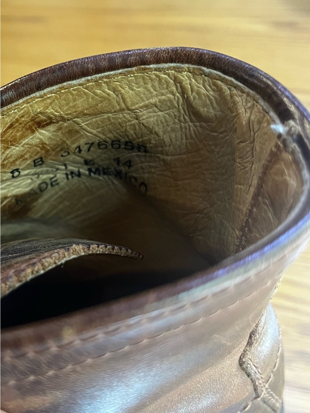 Frye Men's Brown Leather Lace-Up Boots - Picture 7 of 8